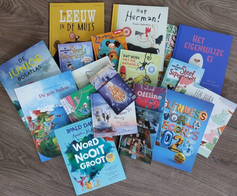 De boeken van de Kinderboekenweek. 